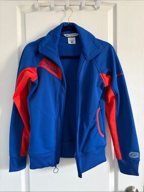 Columbia Blue and Orange Logo Florida Game Day Jacket